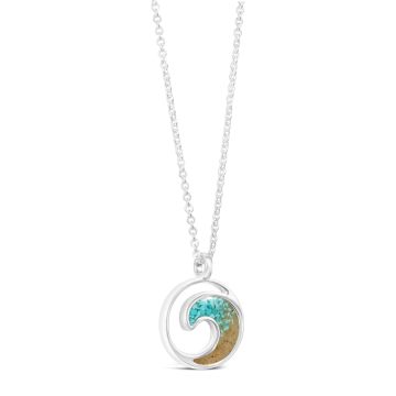 Explorer Wave Necklace - Turquoise Gradient