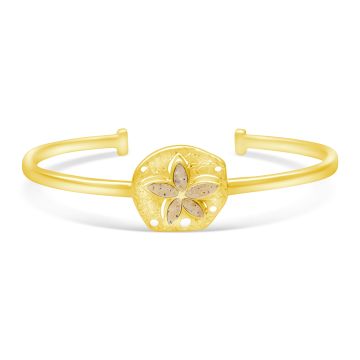 Explorer Sand Dollar Cuff Bracelet - Gold