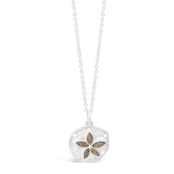 Explorer Sand Dollar Necklace - Silver