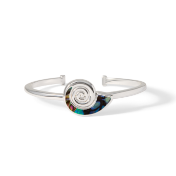 Explorer Nautilus Cuff Bracelet - Silver