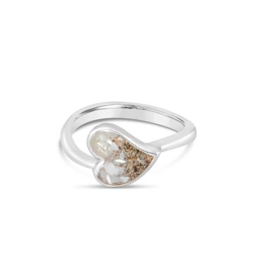 Full Heart Ring - Mother of Pearl Gradient