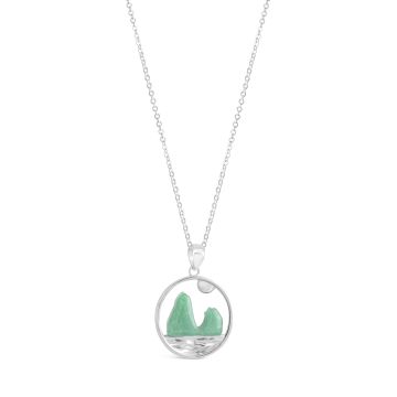 Glacier Gem Bay Necklace - Aventurine Jade