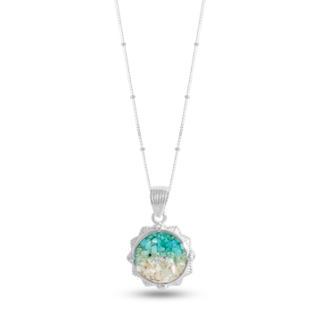 Halo Necklace - Turquoise Gradient
