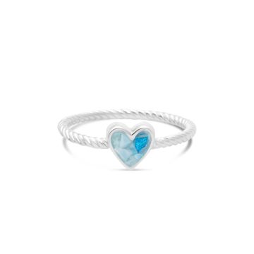 Dune x 4ocean Rope Stacker Ring - Hawaii Blue