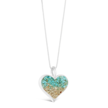 Heart of Sand Necklace - Turquoise Gradient