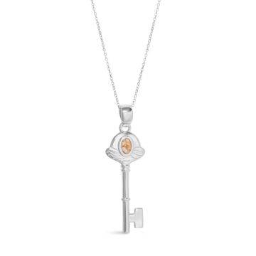 Key Necklace, Turks and Caicos Jewelry and Caribbean Jewelry with shells and sand.