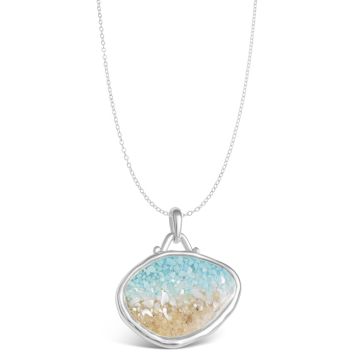 Lagoon Necklace - Dune Silver - Ocean Gradient