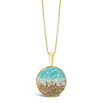 Marina Necklace - 14k Gold Vermeil - Ocean Gradient