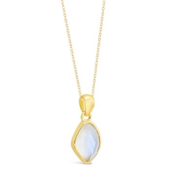 Paradise Necklace with Moonstone by Camille Kostek - 14k Gold Vermeil