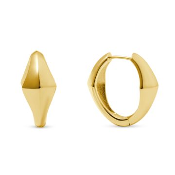 Mi Tesoro - Rivet Hoop Earrings - Gold