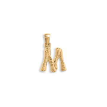 Mi Tesoro - M Letter Charm - Gold