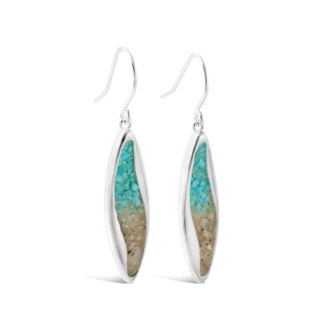 Ocean Current Earrings - Turquoise Gradient