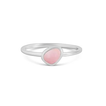 Organic Stacker Ring - Pink Conch Shell