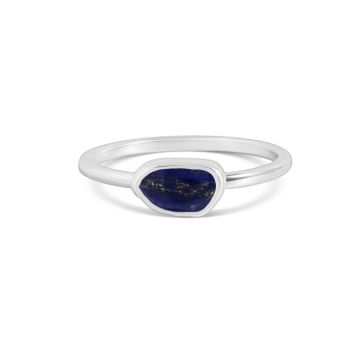 Organic Stacker Ring - Lapis