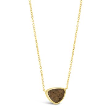 Organic Trillion Necklace - Gold