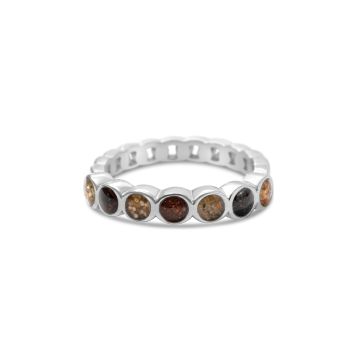 &earth - Our Planet Stacker Ring - Silver