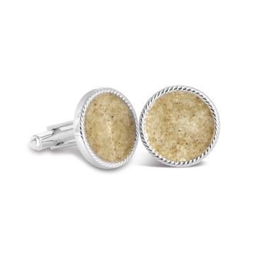 Rope Cufflinks - Sterling Silver | The Original Beach Sand Jewelry Co. | Dune Jewelry