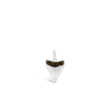 Sharks Tooth Charm - Brushed Finish