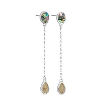 Stepping Stone - Chain Drop Earrings