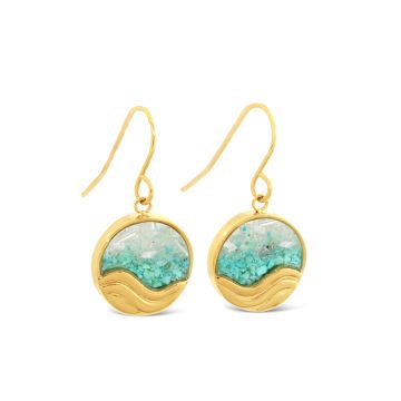 &earth - Swell Drop Earrings - Gold