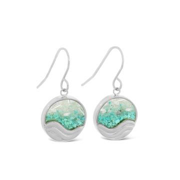 &earth - Swell Drop Earrings - Silver