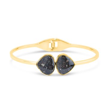 Teardrop Bangle - Gold made with Santorini, Greece