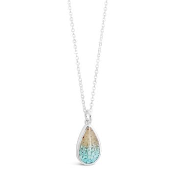 Explorer Teardrop Necklace - Turquoise Gradient