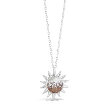 The Sun Necklace - Long - Mother of Pearl Gradient