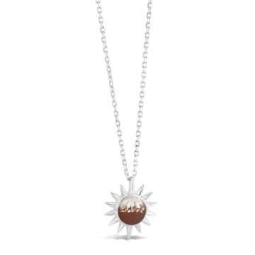 The Sun Necklace - Short - Mother of Pearl Gradient