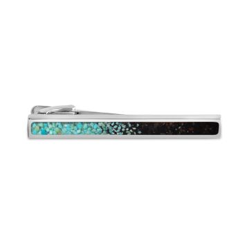 Men's Tie Bar - Full - Turquoise Gradient