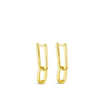 Collectible Travel Treasures Charm Holder Earrings - 14k Gold Vermeil