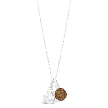 Travel Treasures Necklace - Rubber Duck & Round Charms