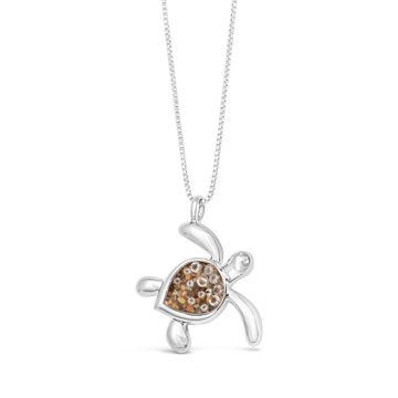 Turtle Necklace - Diamond Gradient