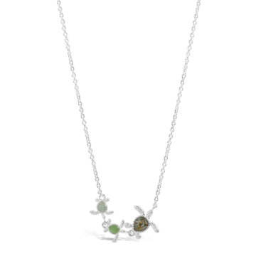 Sea Turtle Family Stationary Necklace