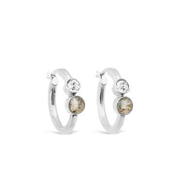 Veronica Hoop Earrings Sterling Silver Ogunquit Maine