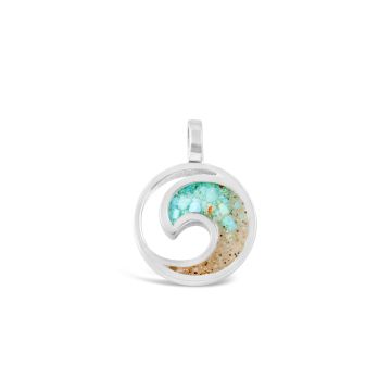 Wave Charm - Turquoise Gradient 
