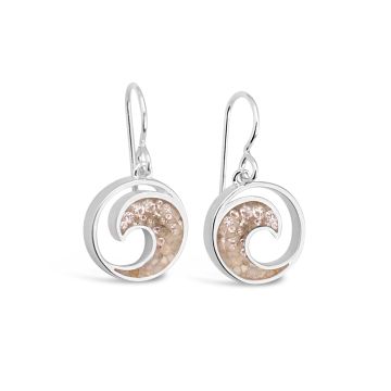 Wave Drop Earrings - Diamond Gradient