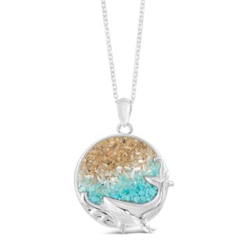 Whale Pendant Necklace - Ocean Gradient