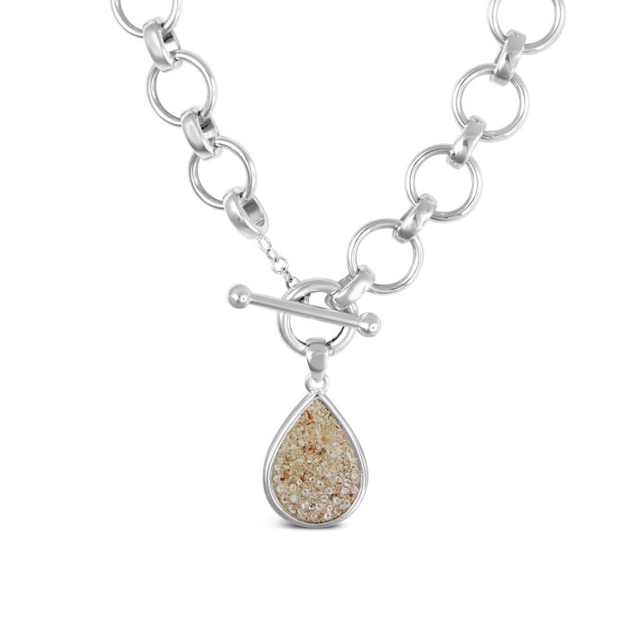 Large Teardrop Fern Necklace main image 1