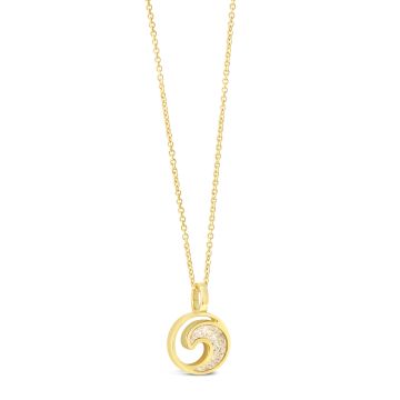 Wave Necklace 14k Gold