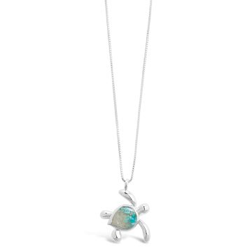 Turtle Necklace - Turquoise Gradient