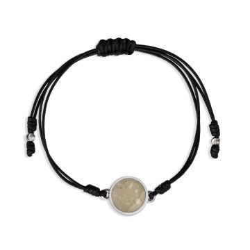 Black Cord Bracelet - Round  | The Original Beach Sand Jewelry Co. | Dune Jewelry