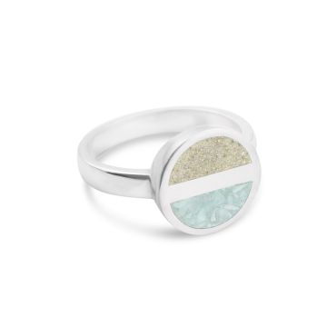 Luxe Horizon Ring Larimar and Sand