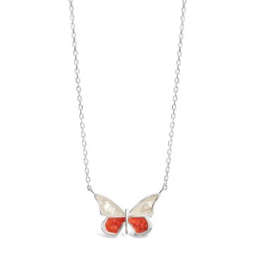 Butterfly Stationary Necklace by Nicole Michelle | Sterling Silver | Dune Jewelry