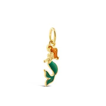 Collectible Travel Treasures™ Mermaid Charm - 14k Gold Vermeil