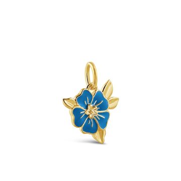 Collectible Travel Treasures™ Forget-Me-Not Charm - 14k Gold Vermeil