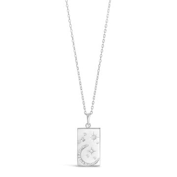 Cosmos Rectangle Pendant Necklace by Camille Kostek