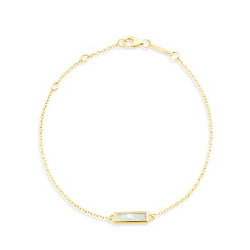 Delicate Dune Bar Bracelet - 14k Gold Vermeil