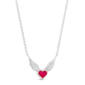 Angel Wing Heart Necklace by Ally G