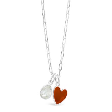 Travel Treasures™ Customizable Red Heart Necklace Set